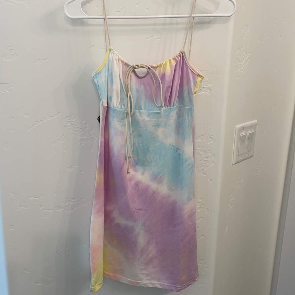 Mini Tie Dye Bodycon Dress